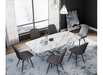 Design Tisch Esstisch Metall Tische Büro Konferenz Esszimmer Essbereich