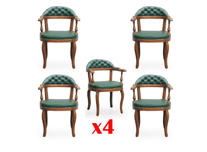 Esszimmer Garnitur Holz Modern Gruppe Lehnstuhl Möbel 4 Stühle Sessel