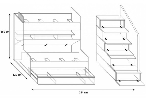 Etagen Bett Kinderzimmer Betten Hochbett Doppelstockbett Hochglanz Möbel Rosa