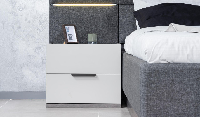 Schlafzimmer Set Möbel Bett 2x Nachttisch Kleiderschrank Möbel Komplett Set 5tlg
