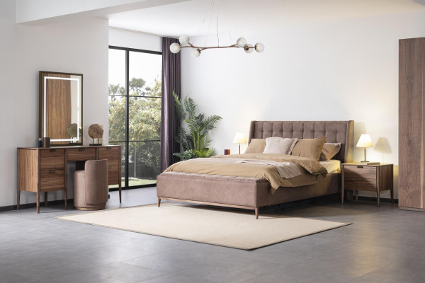 Schminktisch Set Konsole Spiegel material holz Schlafzimmer Möbel Design Hocker
