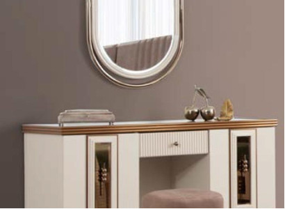  Schminktisch Kommode Konsole Kommoden Holz Modern Schlafzimmer Beige