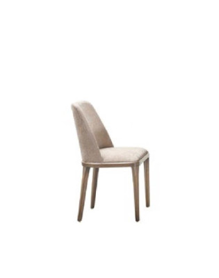 Luxus Design Polster Stuhl Stühle Sitz Esszimmer Holz Textil Sessel Echtholz