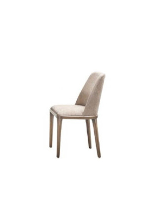 Luxus Design Polster Stuhl Stühle Sitz Esszimmer Holz Textil Sessel Echtholz
