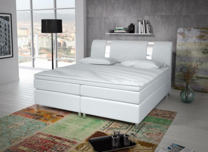 Boxspringbett Box Hotel Bett mit Visco & Matratze Lederbett Betten Doppelbett