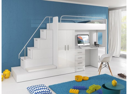 Jugendzimmer Doppelstockbett Etagenbett Kleiderschrank Schreibtisch RAJ 5