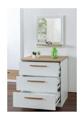 Kinderzimmer Bett Haus Überdachtes Bett Schlafzimmer Set Garnitur Spiegel 4tlg.