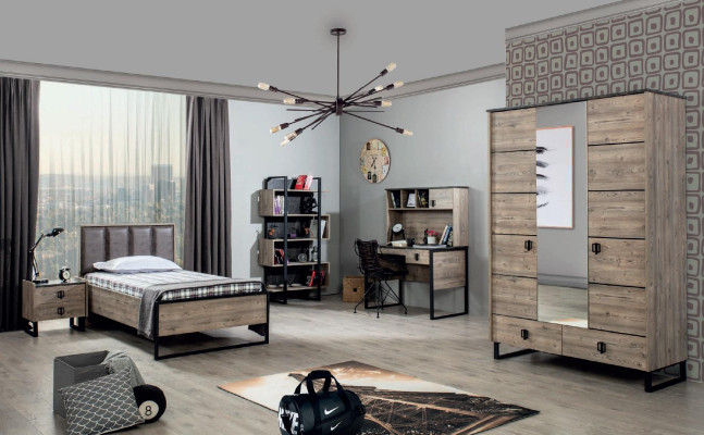 Bücherregal Modern Holz Kinderzimmer Braun Schrank Möbel Design Schlafzimmer Neu