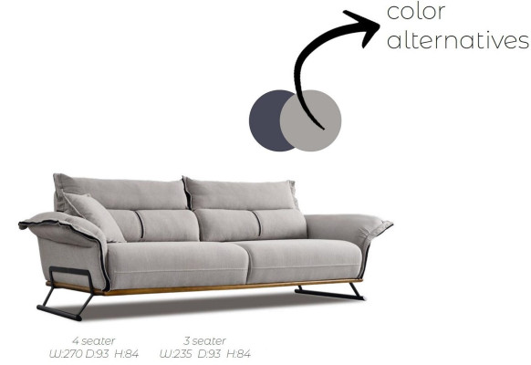 Luxus Sofagarnitur Italienische Stil Möbel Sofa Set Garnitur 3tlg