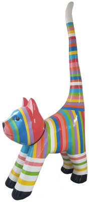 Designer Abstrakte Figur Moderne Figuren Dekoration Katze Skulpturen Bunte Neu