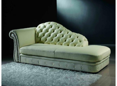 Chaiselounge Chesterfield Liege Chaise Sofa Lounge Sitz Liegen 230cm