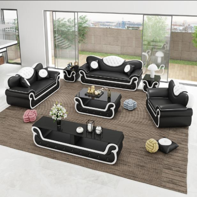 Komplett Set Sofagarnitur 7tlg. Sitz Sideboard Design Wohnzimmer Gruppe Garnitur