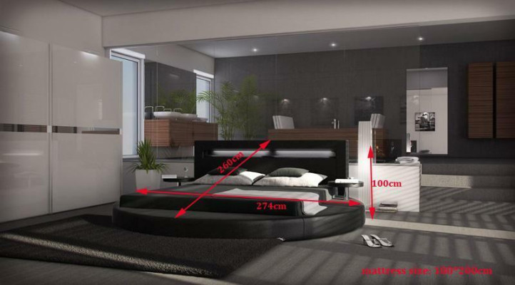 Rundes Bett Design Betten Polsterbett Rundbett Polster Round 