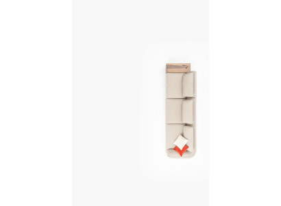 Bequemes 5-Sitzer Sofa in schlichtem Beige und modernem Design