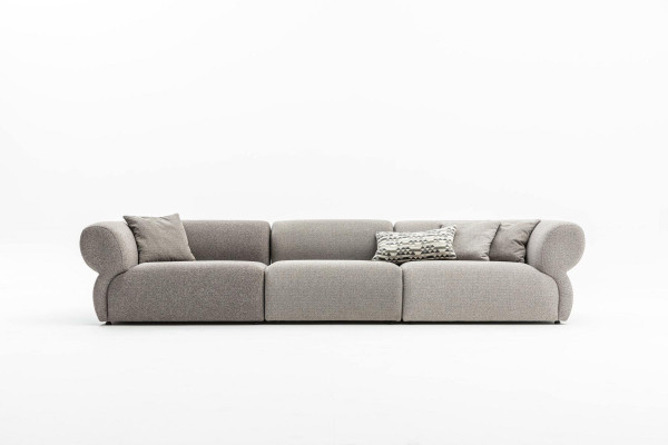 Großes 5-Sitzer Stoffsofa mit Premium-Textilbezug im modernen Stil