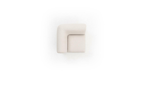Ecksofa L-Form Beige Eckgarnitur Möbel Textil Stil 405x315 Couch Sofa