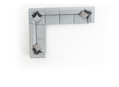 Ecksofa L-Form Couch Wohnzimmer Design 400x310 Sofa Stoff Textil
