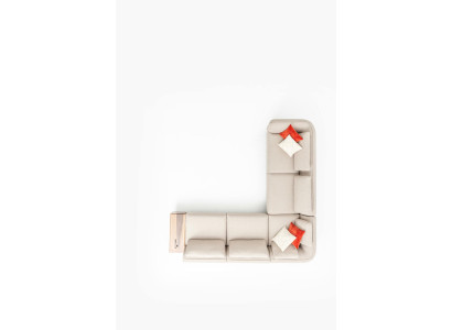 Ecksofa LForm Beige Wohnzimmer Design Couchen Möbel Polstersofa 317 x 312