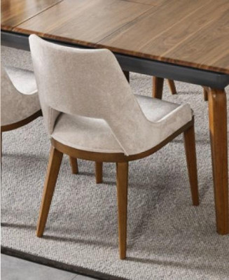 Essgruppe Esszimmer Esstisch Garnitur Luxus Stühle Essecke 5tlg Braun