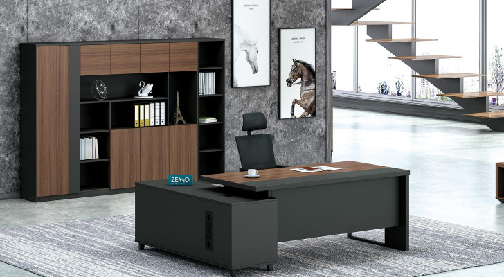 Eckschreibtisch Arbeits Schreib Büro Tisch Luxus Klasse Designer Möbel