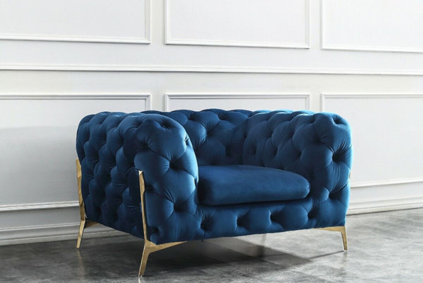 Luxus Hochwertige Sofa Couch Polster Sitz 3+2+1 Garnitur Deko Chesterfield