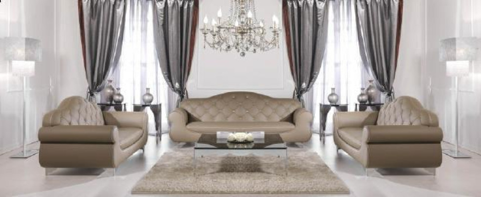 Sofagarnitur Chesterfield Sofa Couch Polster 3+1+1 Sofagarnitur Couch Sofas