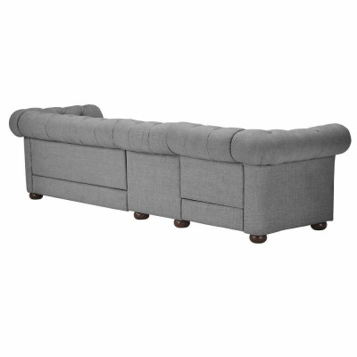 Chesterfield Wohnzimmer Polster Möbel Sofa Couch Fünfsitzer Textil