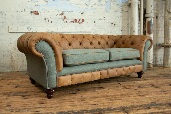 Designer Sofa 3 Sitzer Couch Polster Sofas Stoff Wohnzimmer Textil Couch