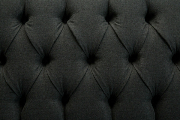 Klassische Chesterfield Couch 3 Sitzer Sofa Couch Samt Leder Blau Design Polster