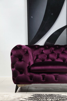 XXL Big Sofa Couch Chesterfield 3 Sitzer Polster Couchen Sitz Drei Textil Stoff