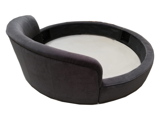 Rundes Bett Moderne Design Luxus Polster Rund Betten Textil Stoff Rundbetten neu