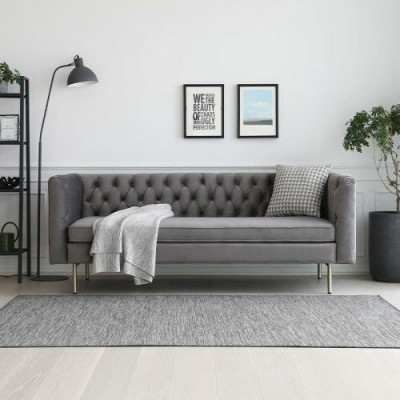 Sofa Luxus Textil Chesterfield Couch Sofas Polster 3 Sitzer Italienische Möbel
