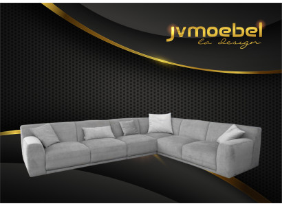 Ecksofa LForm Desing Couch Textil Stoff Wohnlandschaft Eckgarnitur Sofas Couchen