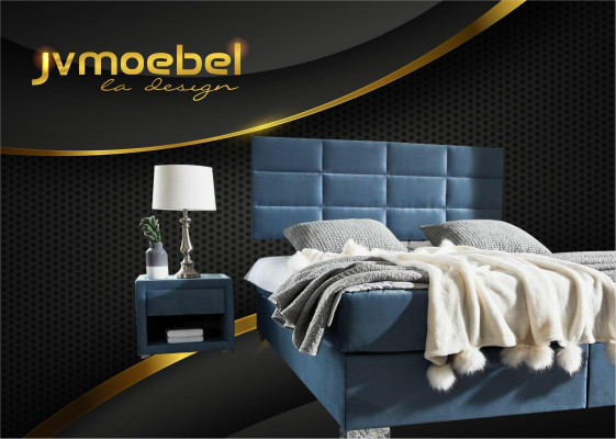 Luxus Boxspring Bett 140 160 180 x 200cm Betten Doppel Schlafzimmer Möbel Stoff