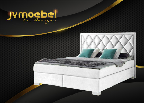 Bett Textil Schlafzimmer Design Möbel Modern Luxus Betten 180x200 gelbe samt neu