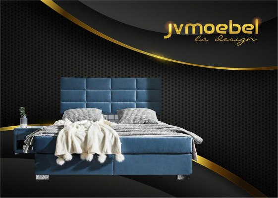 Bett Textil Schlafzimmer Design Möbel Moderne Luxus Betten Bettgestell Stoff Neu