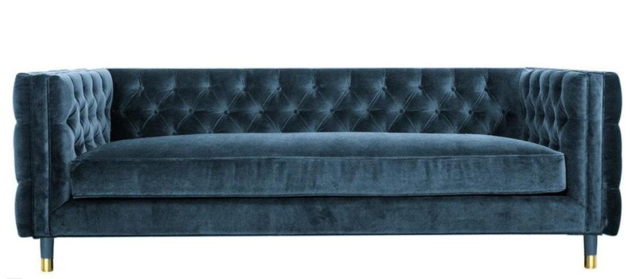Chesterfield Sofa Wohnzimmer Stoffsofa Couch Polster Sitz Garnitur 3er Sofas Neu