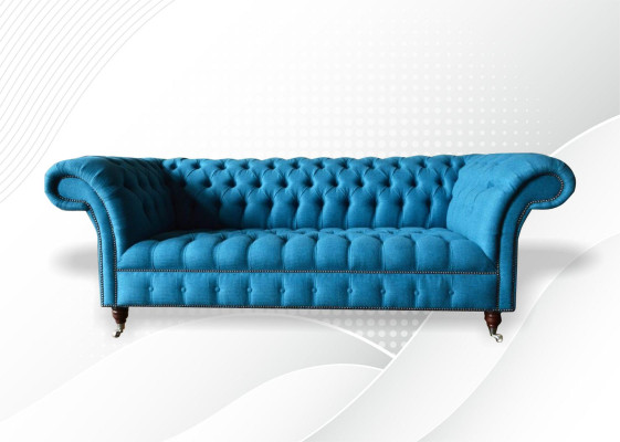 Design Couch Polster Sofas Stoff Modern Sofagarnitur 3 er Dreisitzer Couchen