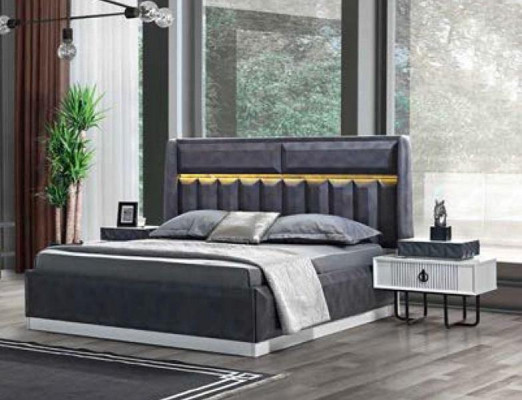 Betten Schlafzimmer Led Licht Bettrahmen Bett Polster Design Luxus
