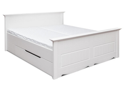 Lit Rembourrage Design Holzbetten Double Lits Blanc 180x200 Sommeil Chambre