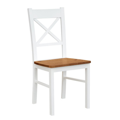 Landhaus Sessel Stuhl 1x Esszimmer Echtholz Lounge Sitz Polsterstuhl Holz Neu