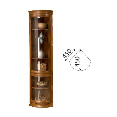 Klassische Schrank Bücherschrank Bücherregal Vitrine Vitrinenschrank Glasschrank
