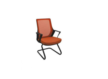 Hochwertig Bürostuhl Orange Schreibtischstuhl Modern Textilstuhl Stoff Neu