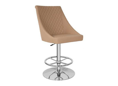 Modern Hochwertig Beige Stuhl Designer Barhocker Kunstleder Luxus Möbel neu