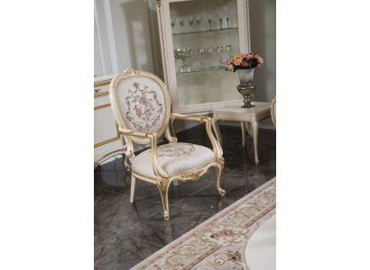 Sessel Möbel Stühle Art déco Design Lehnstuhl Textil Wohnzimmer Lounge