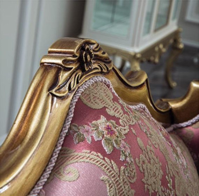 Luxus Möbel Design Sessel Design Einsitzer Textil Wohnzimmer Classic