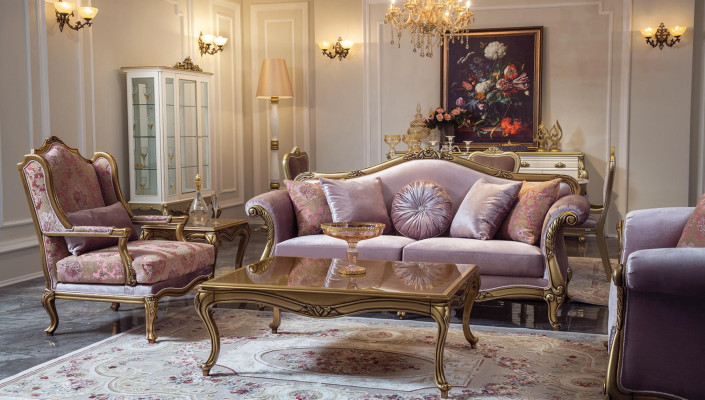Luxus Möbel Design Sessel Design Einsitzer Textil Wohnzimmer Classic
