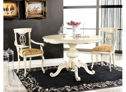 Möbel Essgarnitur Tisch 2 Stühle Esstisch Set 3 tlg. Esszimmer klassische Möbel