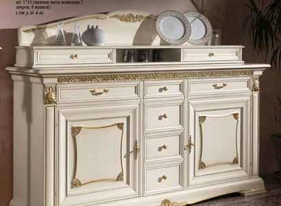 Anrichte Wandschrank Edle Massivholz Buffet Schrank Neu Esszimmer Schränke Barock neu