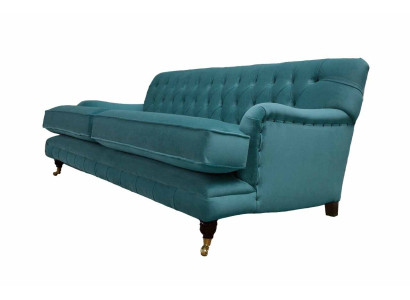 Designer Sofa 3 Sitzer Chesterfield Couch Polster Sitz Dreisitzer Textil